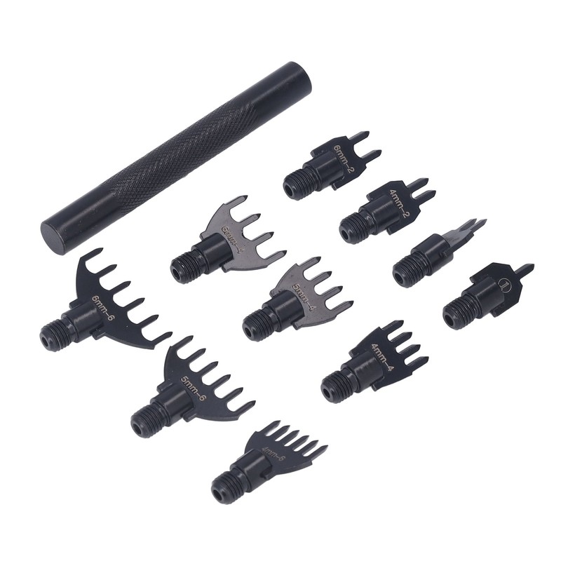 Leather Hole Punch 10 Punch Tips High Carbon Steel Wear