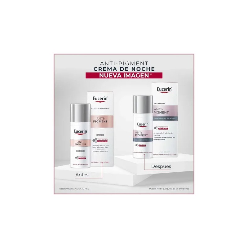 Eucerin Anti-pigment Crema Facial De Noche Antimanchas, Todo