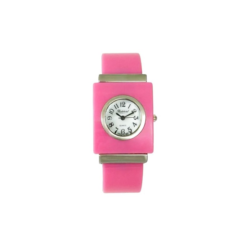Takeuchi Shoji Rapport 170229 Women's Plastic Bangle Watch, Pink, Pink