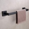 TASTOS 16 Inch Black Single Towel Bar Rack, SUS 304