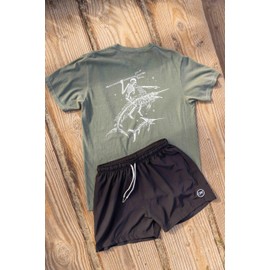 Cove Surf Co. - Premium Graphic Tees for Men and Women - Swordfish Stallion Design - Mens Tees Graphic, Men's Graphic T-Shirts - 100% Cotton, Heavyweight, True to Size Fit - (Moss/Large)