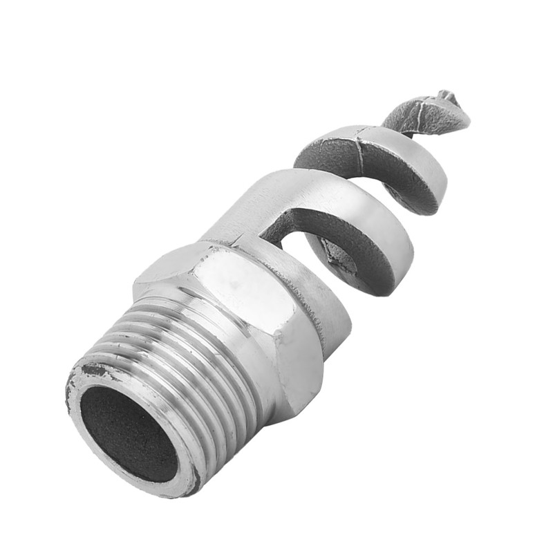Spiral Nozzle SPJT 316L Stainless Steel Male Thread Anti‑Clogging Watering