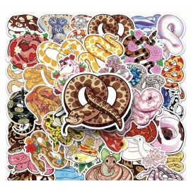Unbranded 10 Random Colorful Snake Stickers