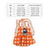Pet Cat Dress Breathable Polyester Lovely Plaid Lace Summer Girl