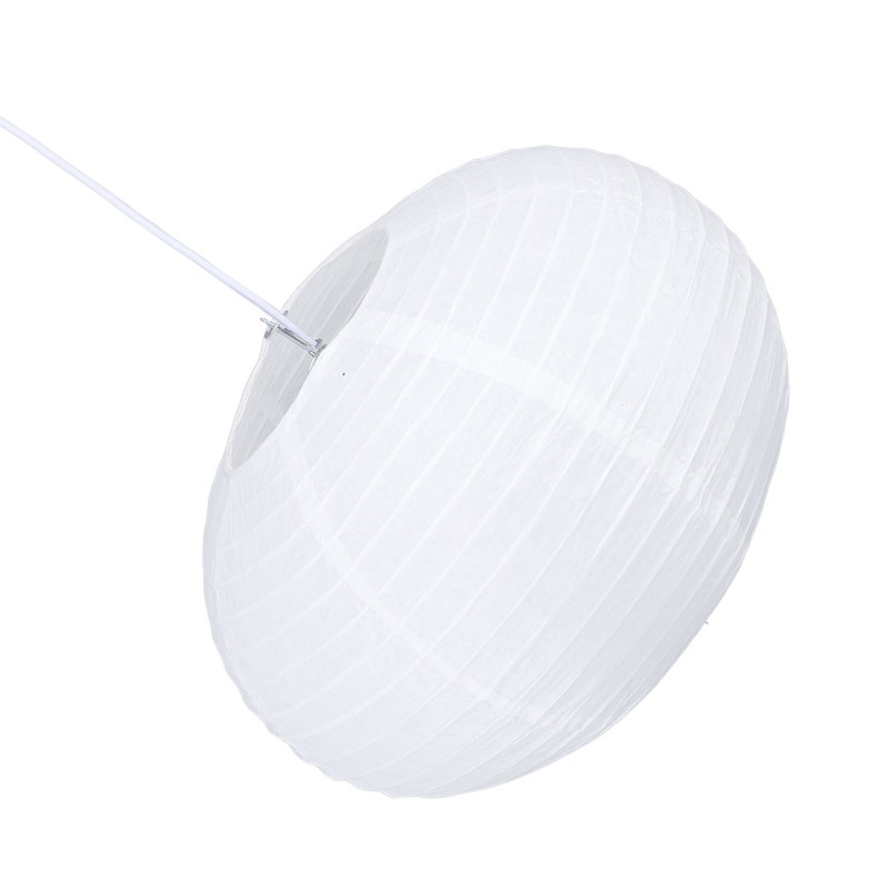 White Round Paper Lantern Light Decorative Soft Light Easy to