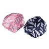 Baluue Elegant Bathing Cap Set 2pcs Shower Hat Stylish Hair