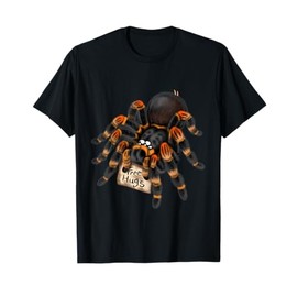 Red Orange Knee Tarantula Spider Hugs T-Shirt