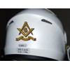 WaterShed Designs 75mm free mason helmet decal/sticker, White