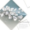 Easedaily Horquillas para el pelo de novia de cristal, 2