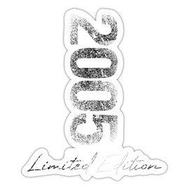 Spreadshirt 2005 19th Birthday Limited Edition 2024 Used Look Vintage Sticker, max. 10 x 10 cm, 10 x 10 cm, Glossy White