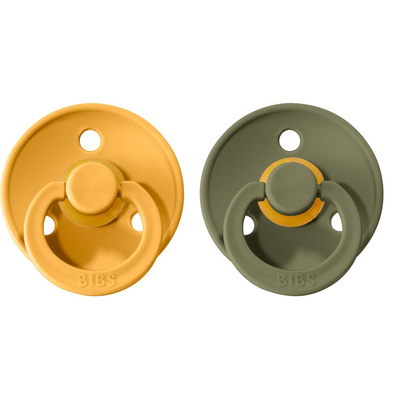 BIBS Colour Paquete de 2 chupetes. Libre de BPA, Tetina