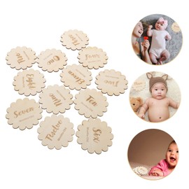 BIUDECO Milestone Cards for Baby 12pcs Monthly Milestone Photo Cards Birth Announcement