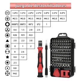 Juego de Destornilladores de Precisión 120 En 1, Kit de Destornilladores Extraíble Profesional, Herramientas Reparación Portátil, Kit de Desarmadores para Teléfono, Cámaras, Reloj,Aparato Eléctrico