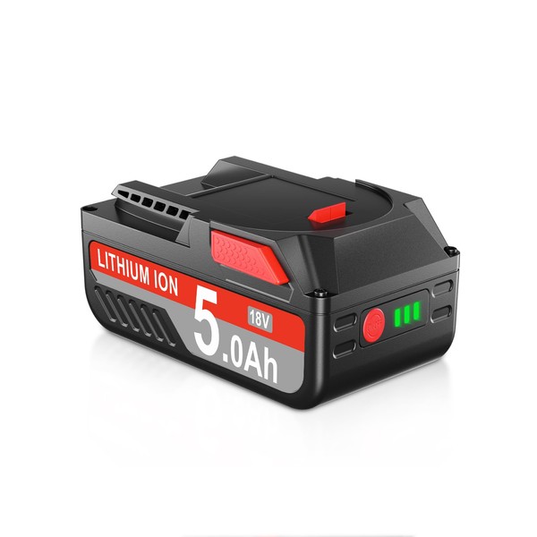 PDstation Upgraded 5000mAh R840087 Battery Replacement for Ridgid 18V Battery