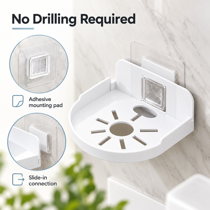 2PCS Wall Mounted Camera Bracket Adhesive, No Drilling, Household Indoor
