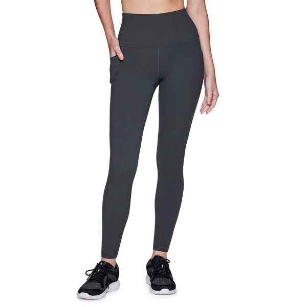 RBX Active - Leggings para mujer, ultra suaves, sólidos, para entrenamiento, correr, yoga, con bolsillos, 7/8 Dark Teal, L