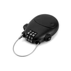 QWORK® 3 Digit Combination Lock, Cable Lock, Security Password Lock, 77cm Retractable Cable for Luggage, Bike, Ski, Snowboard