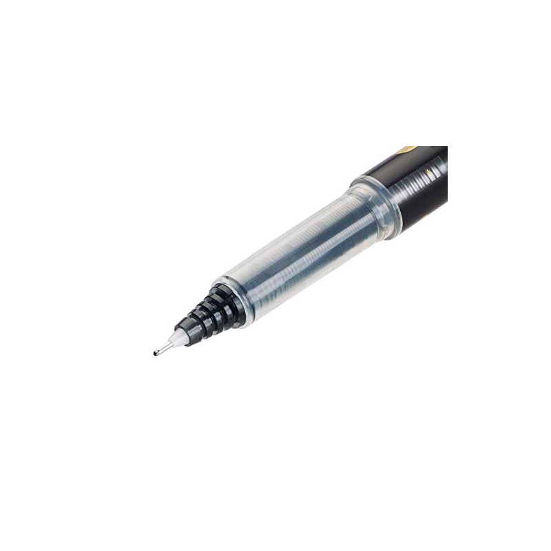 Pilot V7 Hi-Tecpoint Refillable Pen - Black (Pack of 10)
