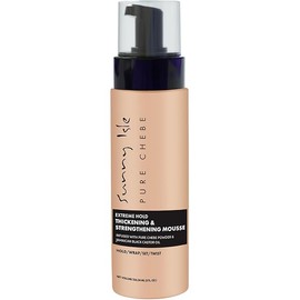 Sunny Isle Pure Chebe Extreme Hold Thickening & Strengthening Mousse 8oz | Hold, Wrap, Set, Twist | Infused with African Chebe Powder and Jamaican Black Castor Oil