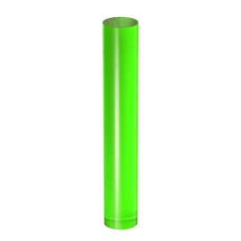 sourcing map 6 x 1 Inch Acrylic Clay Roll Solid Non-Stick Plastic Round Tube Roller Polymer Clay Stick Fondant Rolling Pin for Shapes Modelling Crafts Green