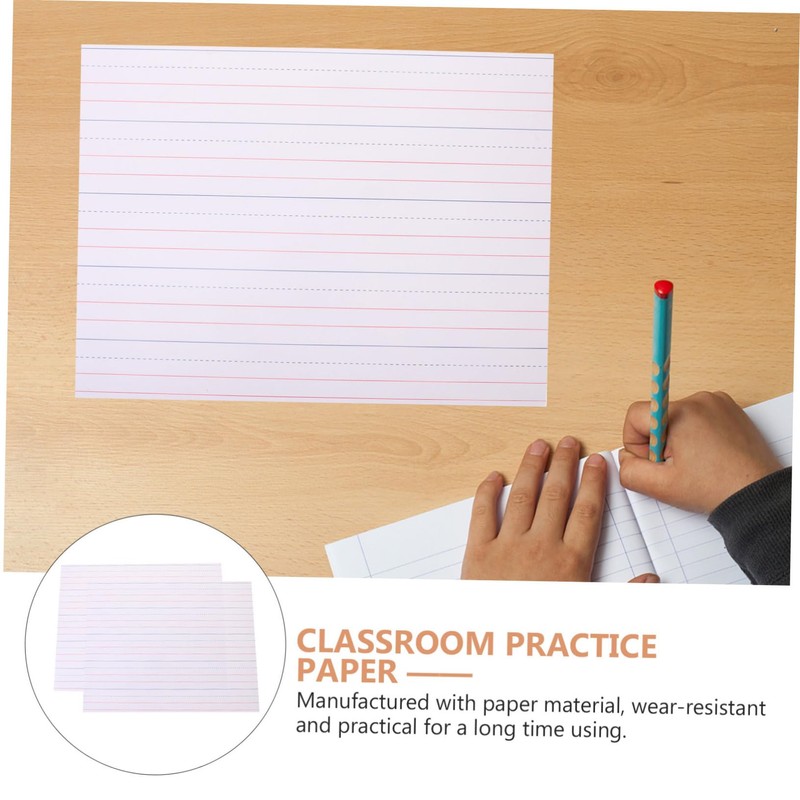 CAXUSD 30Pcs Dry Erase Sentence Strips for Teachers Ruled Cardstock