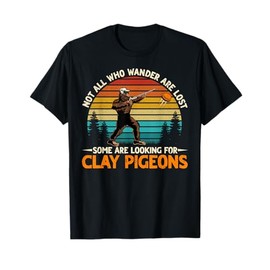 Bigfoot Clay Trap Shooting Skeet Funny Retro Sporting Clay T-Shirt