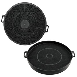 SPARES2GO S1 Type Carbon Charcoal Vent Filters for Baumatic Cooker Hood (Pack of 2, 210 x 32mm)