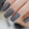 Sure Things 24 Matte Dark Gray Press on Nails kit