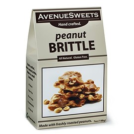 AvenueSweets - Handcrafted Old Fashioned Nut Brittle - 7 oz Box - Peanut