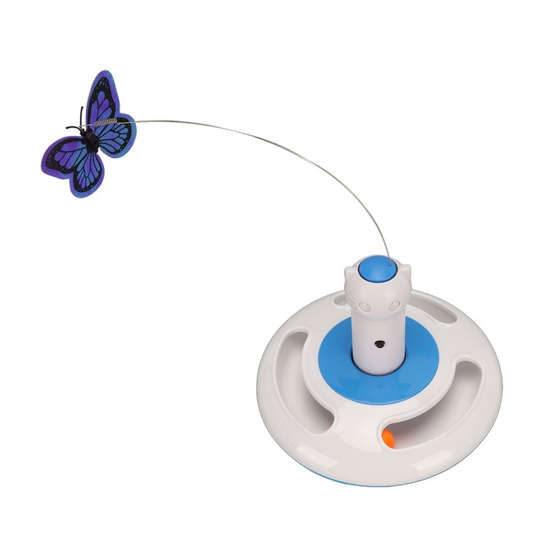 Automatic Electric Rotating Butterfly Toy Funny Cat Teaser Toys with