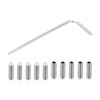 PATIKIL M3 x 10 mm Nylon Tip Threaded Screw, 10