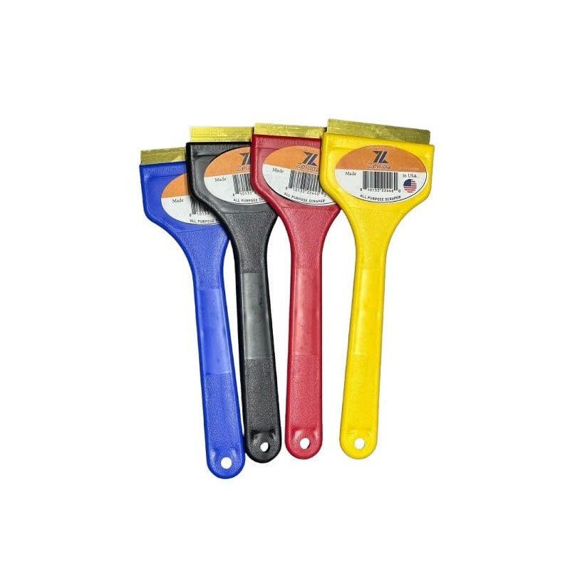 Zeluga 25-555-Red Brass Blade Ice Scraper – Scratch-Free, Rustproof, Heavy-Duty