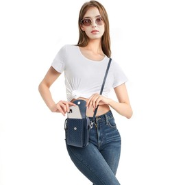 KUKOO Small Crossbody Phone Bags for Women with Card Slots, Cellphone Purse Wallet for Travel Shopping