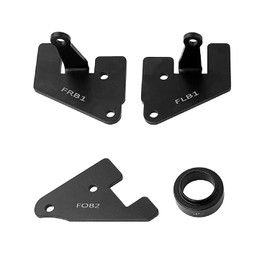 Demon Powersports 2.5 Inch Bracket Lift Kit (2014-21) Polaris Pioneer 700, Increases Ground Clearance & Larger Space Between Tires & Fenders to Be Mounted, Powder Coated for Protection, Easy Install