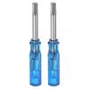 QUARKZMAN Pack of 2 Hex Screwdrivers H2.5 Magnetic Carbon Steel