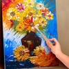 18Pcs Artist Palette Knife Oil Painting Gouache Scraper Wooden Handle