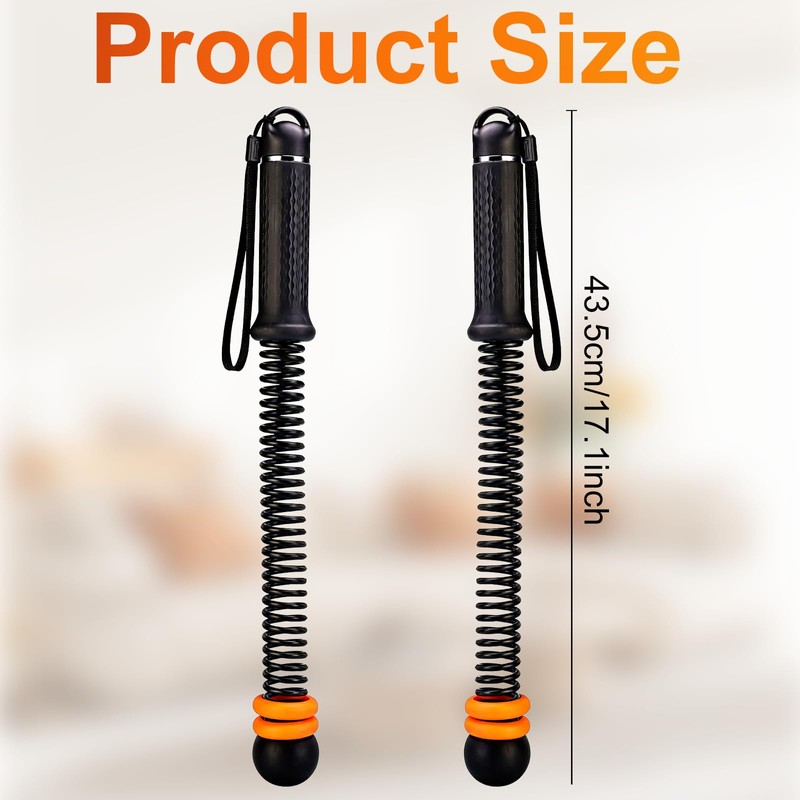2PCS Adjustable Weighted Ropeless Battle Ropes, Heavy Duty Cordless Battle