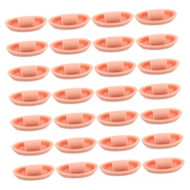 NOLITOY 50pcs Miniature Boat Figurine Creative Jiangnan Fishing Canoe Models for Home Office Decor Compact Resin Micro Landscape Decoration for Spaces