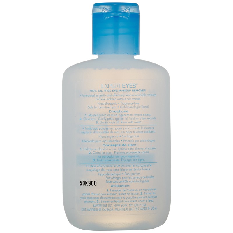 Maybelline Expert Eyes Oil-Free Eye Makeup Remover, For Washable Eye