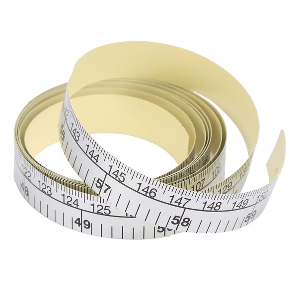 150CM Adhesive Measuring Tape, Double Scale Stick on Workbench Ruler