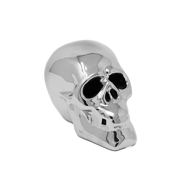 Lesser & Pavey Silver Chrome LED Multicoloured Light Up Skull
