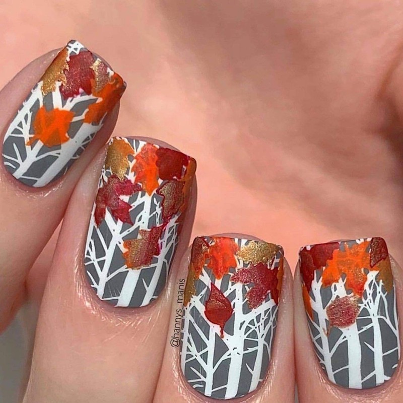 Whats Up Nails - Fall Vinyl Stencils for Nail Art