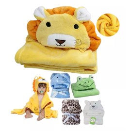 Dolores Toalla Para Bebe Animales Divertidos Franela 100x100 Cms