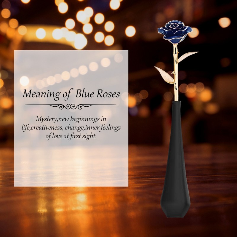 Ejoyous 24K Gold plated Romantic Rose Flower Valentine's Day Birthday