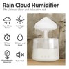 Rain Cloud Humidifier Water Drip with Adjustable LED Lights White