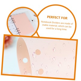 OHPHCALL 2sets Aesthetic Colored Binder Dividers Notepad Tabs for Planners Easy Document Separation for Study and Organization