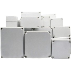 Supertool Project Box ABS Plastic IP67 Electronic Junction Box Waterproof Bag for DIY (1 Piece - 110 x 80 x 45 mm), White