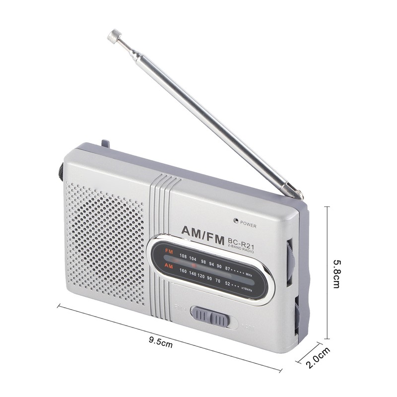 Universal Portable AM/FM Mini Radio Stereo Speakers Receiver Music Player