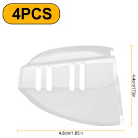 Lotsdonxia 2PCS Transparent Eyeglass Guards Safety Glasses Side Shields Universal for Small and Medium-Sized Spectacles to Protect Against Splashes of Foreign Objects