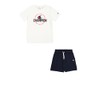 Champion Boys' Legacy Boy-Graphic Crew Neck with Logo Set, White